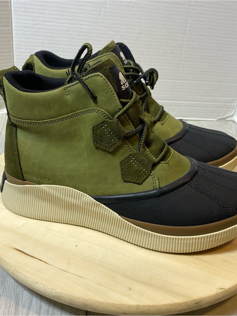 Sorel Explorer Joan Waterproof Olive Green Duck Boots Women's Size 11 / EU 42 EU - Picture 9 of 10